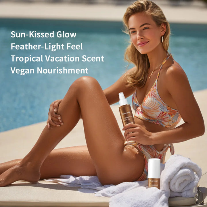 Body Care Glow Oil Glowmotions Glow Body Oil 100ml Hydrating Softening Brazilian Shimmer Bronze Non-Greasy Non-Sticky for Body C