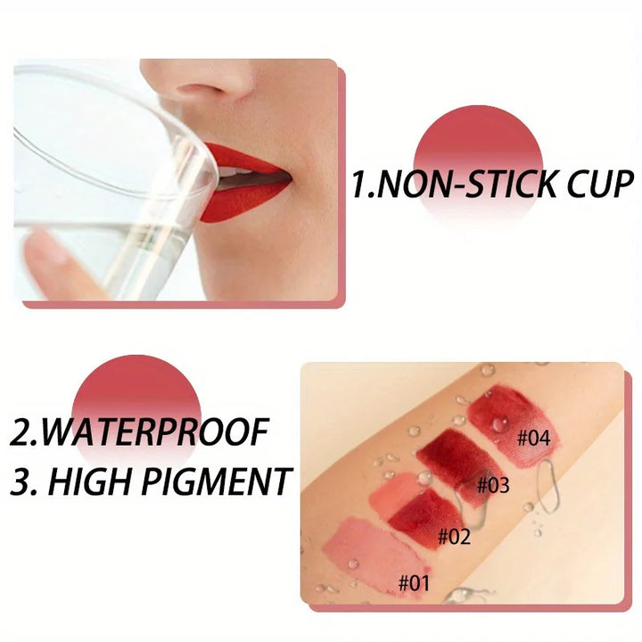 Peel-off Lipgloss Matte Natural Mist Lip Tinted Waterproof  Long Lasting Lipstick Makeup Tear Contour Stain Cosmetic