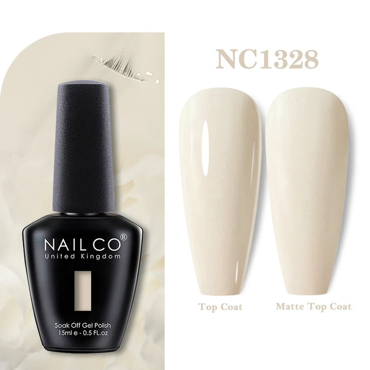 NAILCO 131Colors Vernis Semi Permanent UV Varnish Gel Nail Polish Nails Art Gel Manicure TOP BASE Varnish Hybrid