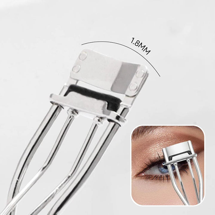 Mini Partial Eyelash Curler Nature Curl Sun Flower Extension Volume Tweezers Stainless Steel Tool