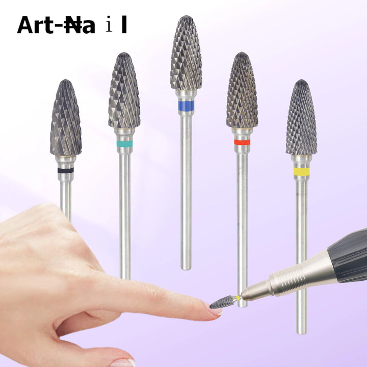 1Pcs Carbide Nail Drill Bits Cuticle Clean  Rotary Burrs Electric Nail File For Manicure Pedicure Tools