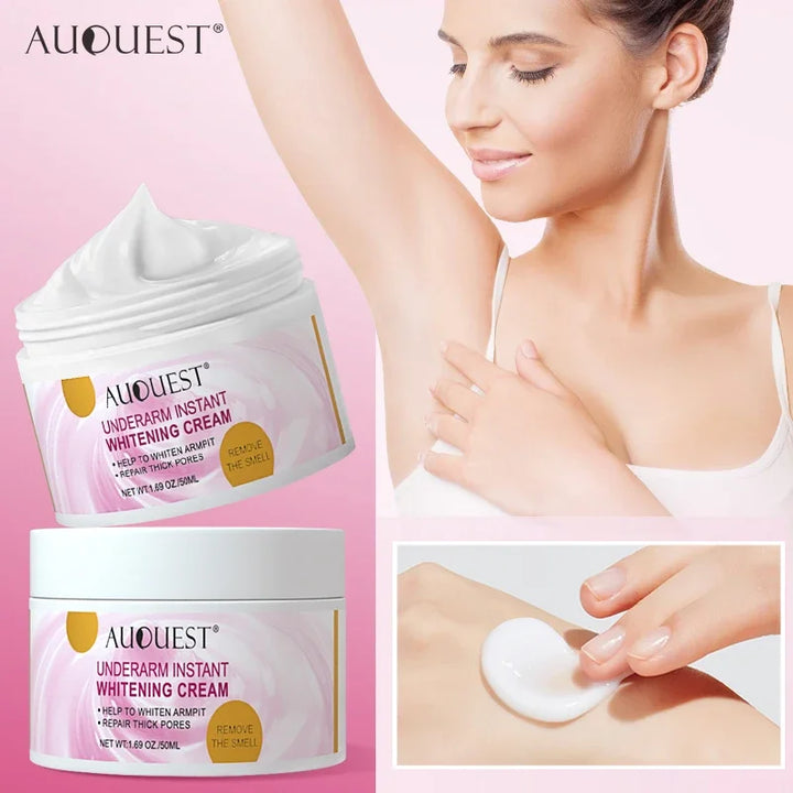 AUQUEST Skin Whitening Cream Underarm Armpit Knee Dark Spot Cream for Private Parts Skin Care Remove Melanin Beauty Health 50ml