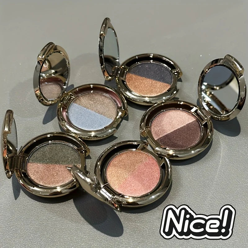 Herorange Two Tone Eyeshadow Smooth Matte Shimmer High Gloss Daily Party Festival Makeup Christmas Gift