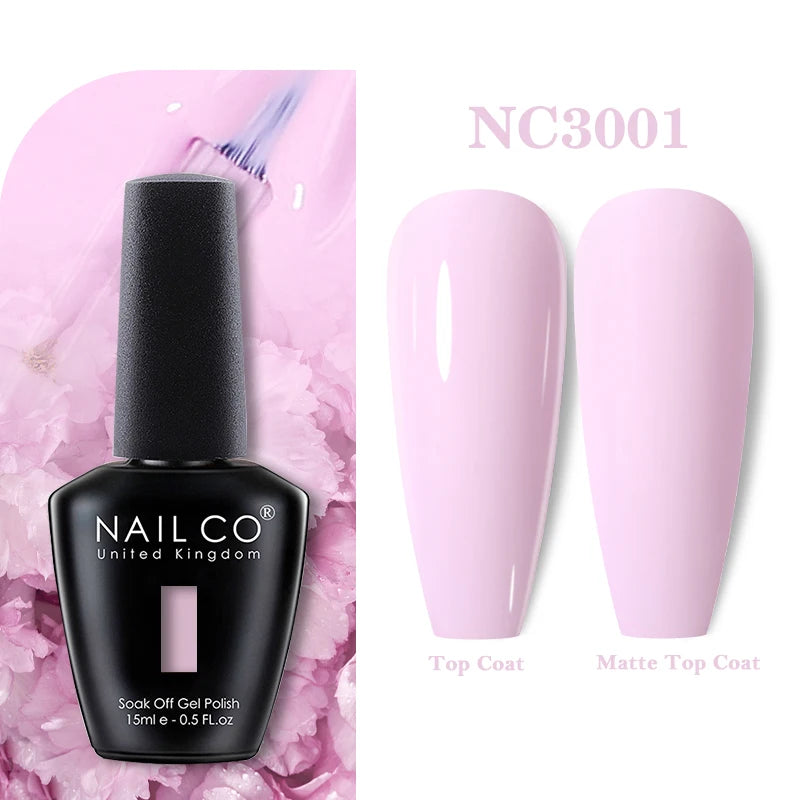 NAILCO 131Colors Vernis Semi Permanent UV Varnish Gel Nail Polish Nails Art Gel Manicure TOP BASE Varnish Hybrid