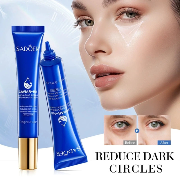 1/2/3pcs SADOER Caviar Hyaluronic Acid Eye Cream Anti Dark Circles Removal Eyes Bags anti-aging Moisturizing Eyes Skin Care