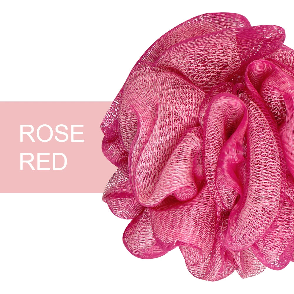 Shower Mesh Sponge Bath Puffs Bubble Ball Exfoliating Bath Sponge Body Scrubber Soft Cleanser Skin Scrub Bathroom Accessories