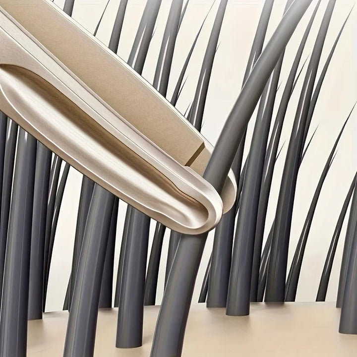 Stainless Steel Eyebrow Clips for Precision Beard and Mustache Trimming - Gentle on Light Beige, Round Head Tweezers with Design