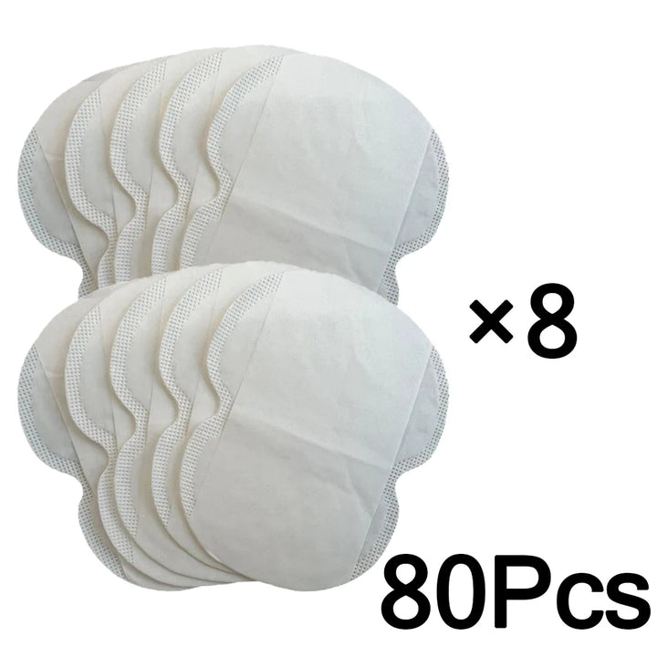 10-80Pcs Underarm Sweat Pads for Women and Men Fight Hyperhidrosis Comfortable Unflavored Non Visible Extra Adhesive Disposable