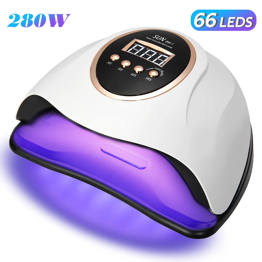 DianaBeauty UV LED Nail Lamp 66LEDs Nail Dryer with Auto Motion Sensor Professional UV Light Cabin for Nail Polish Manicure Lamp