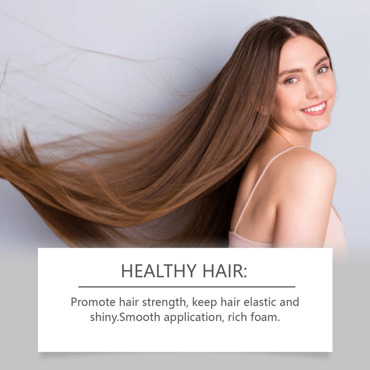 Rice Shampoo Reduce Loss Hair Growth Nourishing Scalp Deeply Cleansing Dandruff Restore Split Hair Shampoo For Dry Damaged Hair