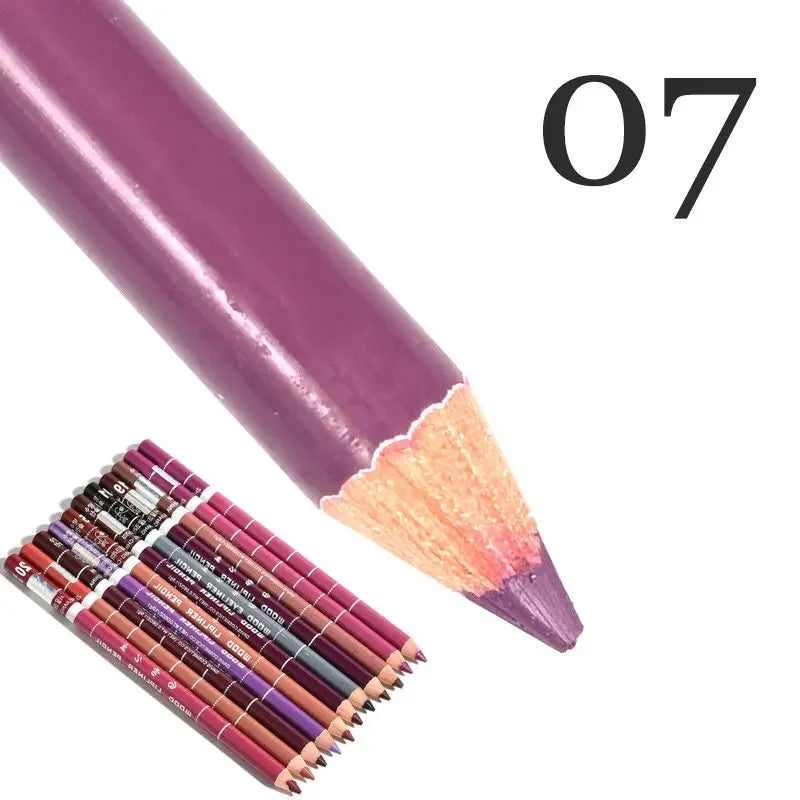 28-Colors Waterproof Lip Liner Matte Nuede Red Long Lasting Makeup Pens Non-stick Cup Lipstick Women Party Makeup Lip Cosmetics