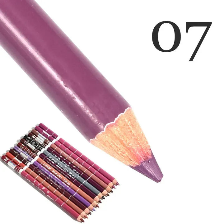 28-Colors Waterproof Lip Liner Matte Nuede Red Long Lasting Makeup Pens Non-stick Cup Lipstick Women Party Makeup Lip Cosmetics
