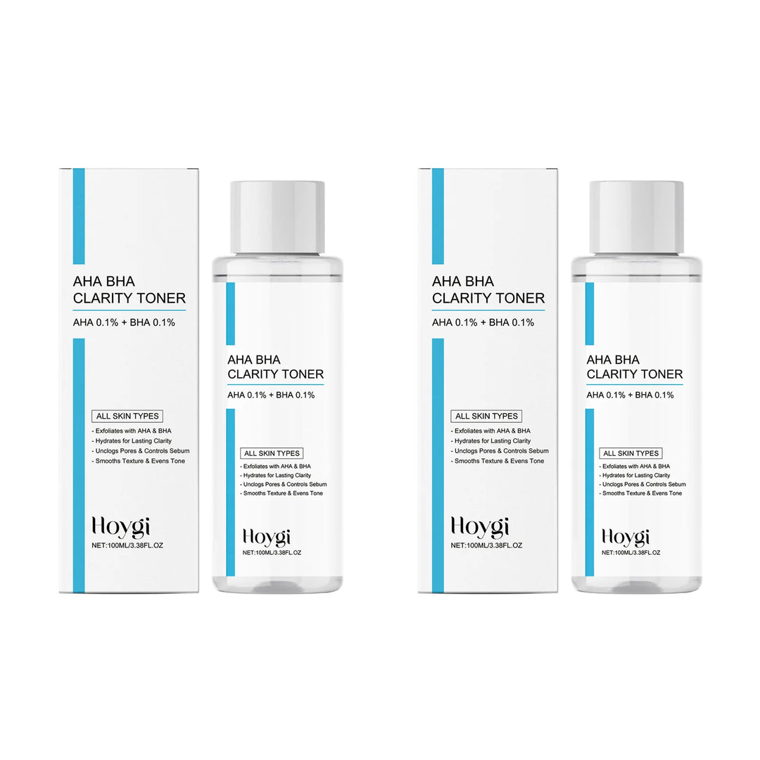 AHA BHA Toner Gentle Exfoliating Toner for Oily Skin Pore Refining Soothing Hydrating Facial Essence Daily Oil Control Skincare