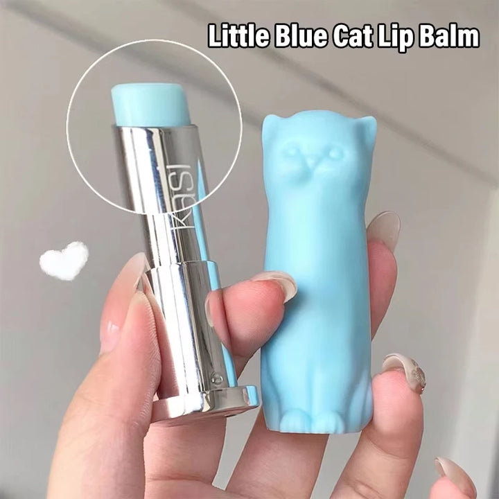 Cat Moisturizing Lip Balm White Blue Tint Crystal Jelly Colored Anti-chapped Lip Care Smoothens Lips Lines Base Clear Lipstick