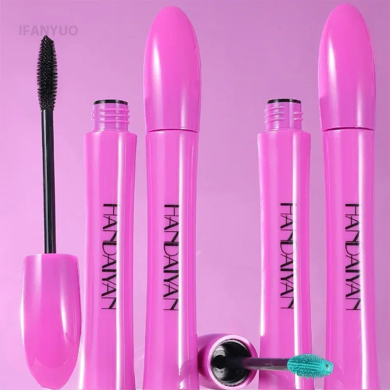 5D Colorful Silk Mascara Blue Red Black Cream Length Waterproof and Non-caking Colored Thickening Lengthening Curling Mascara