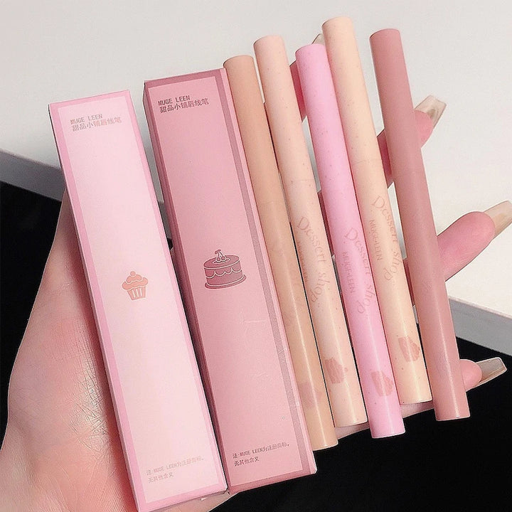 MUGE LEEN Dessert Lip Liner automatically swivel waterproof, long-laswet n wild Perfect Pout Gel Lip Liner | Comes Naturally