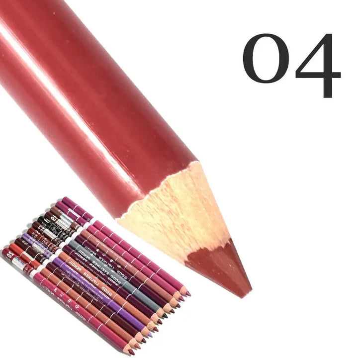 28-Colors Waterproof Lip Liner Matte Nuede Red Long Lasting Makeup Pens Non-stick Cup Lipstick Women Party Makeup Lip Cosmetics