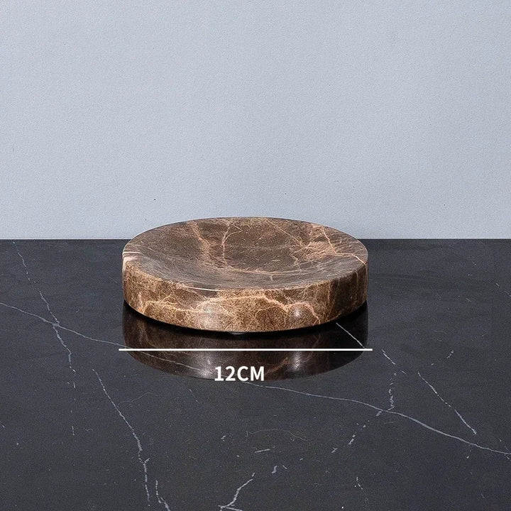 Emperador Dark Natural Marble Bathroom Set Brown Luxury Toothbrush Holder Soap Dish Soap Dispenser Bathroom Accessories