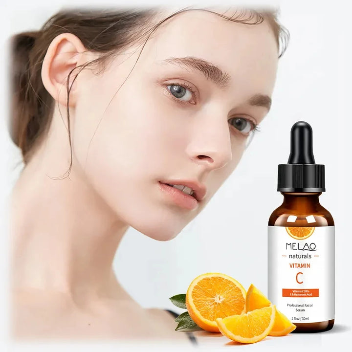 MELAO Vitamin C Serum with 20% Hyaluronic Acid & Vitamin E Anti Aging Anti Wrinkle Brightening Dark Spot Face Essence