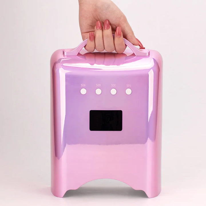 Luxury 110W/78W Rechargeable Nail Lamp with Mirror Bottom Wireless Gel Polish Dryer Manicure Machine Cordless Nail UV LED Lamp