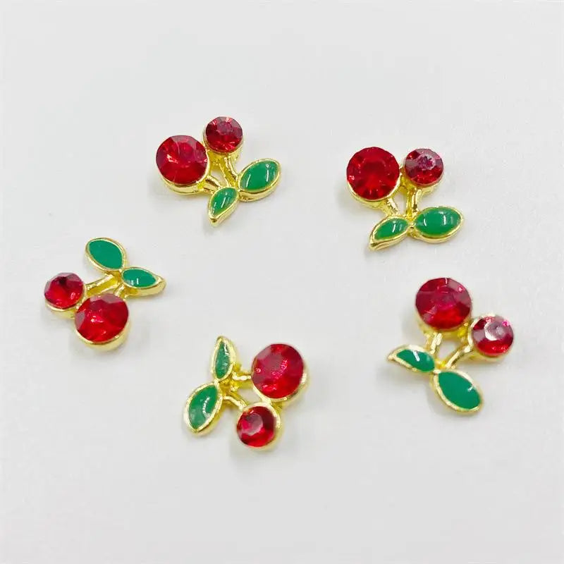 10pcs Mini 4*5mm Crystal Butterfly Nail Art Charms 3D Diamond Jewelry Parts Pink Clear Metal Manicure Decoation Rhinestones Gems