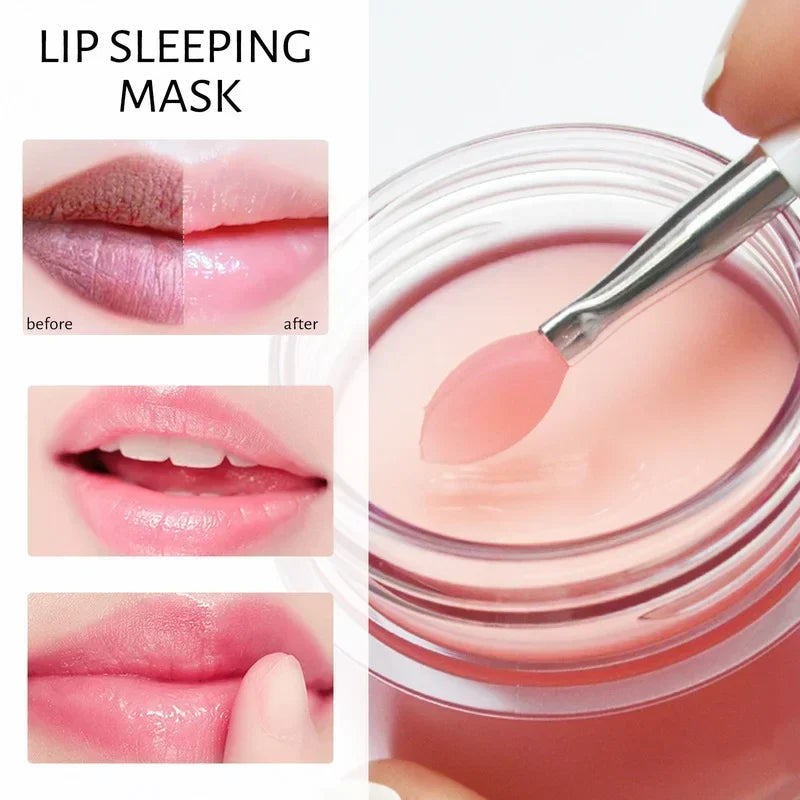 3g South Korea Lip Sleep Mask Night Sleep Maintenance Moisturizing Lips Gloss Bleach Cream Nourishing Lips Care Cherry Lip Balm