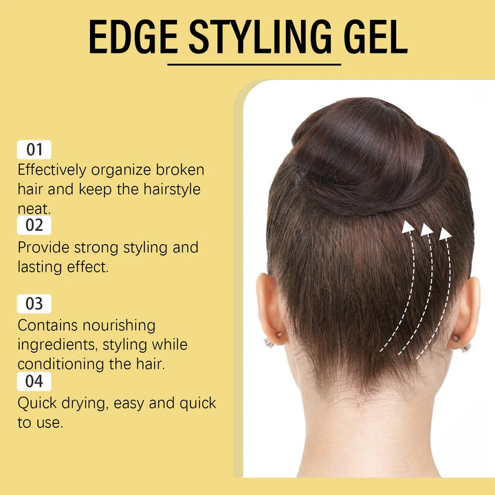 Long Lasting Hair Styling Wax No Greasy Feeling Quickly Fix Broken Hair Hold Pomade Control Frizz Flyaway Hair Styling Gel