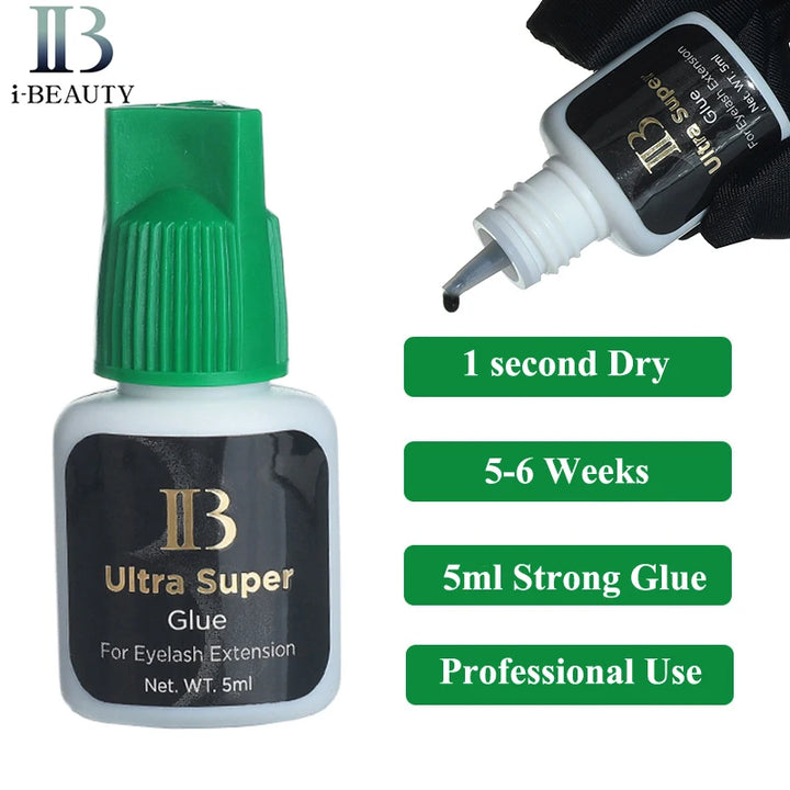 Original IB Lash Glue SUPER PLUS/HYPER BOND/MASTER I-Beauty Eyelash Extension Adhesive Long Lasting Fast Dry Korean Glue