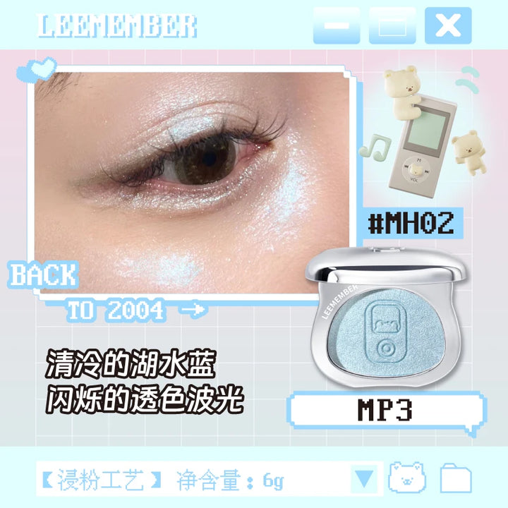 Leemember Stain Blush Baked Powder Soft Smooth Blusher Eyeshadow Gothic Nude Purple Natural Fine Flash Face Brighten Makeup