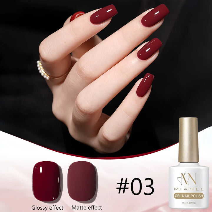 12ML 1-21PCS Autumn Nails Red through half the Sky Cat Eye Nail Glue Halloween New Whitening Glass Bead Cat Eye Nail Polish