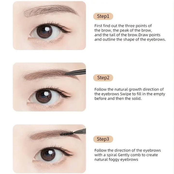 Waterproof Eyebrow Pencil, Eyebrow Pencil For Beginner, Extremely Fine Double-headed Eyebrow Pencil, Durable And Long Lasting