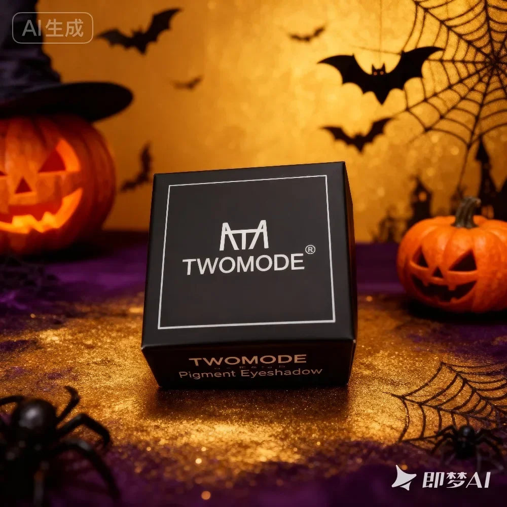 3g TWOMODE Single Color Red Eyeshadow Powder - High Pigmentation SmudgeProof Easy Blend Essential Eye Makeup for Halloween Party