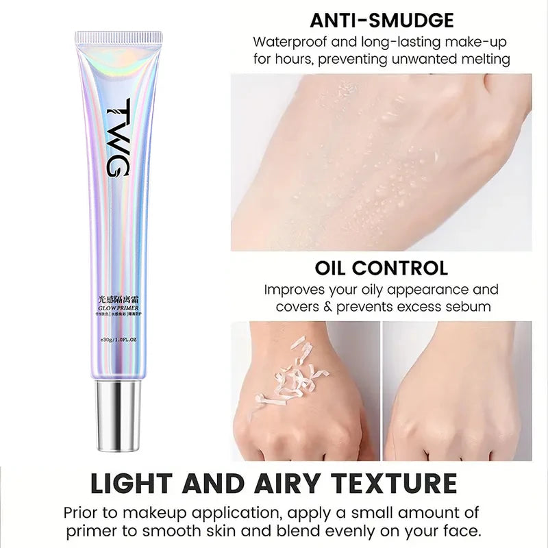 Makeup Primer Base Moisturizing Isolation Concealer Foundation Invisible Pores Facial Base Brighten Refreshing Makeup Cosmetics