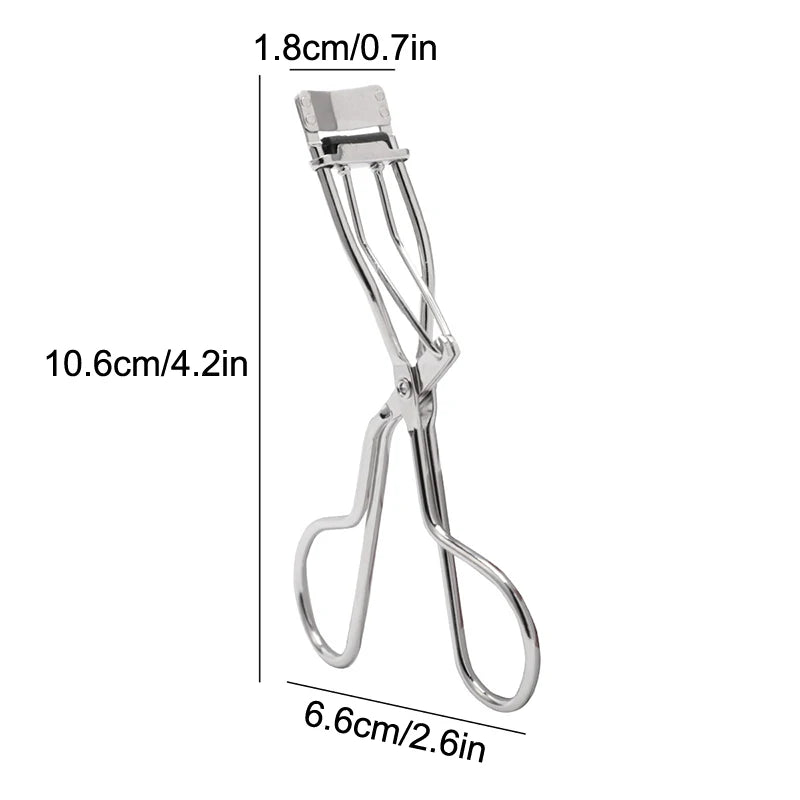 Mini Partial Eyelash Curler Nature Curl Sun Flower Extension Volume Tweezers Stainless Steel Tool