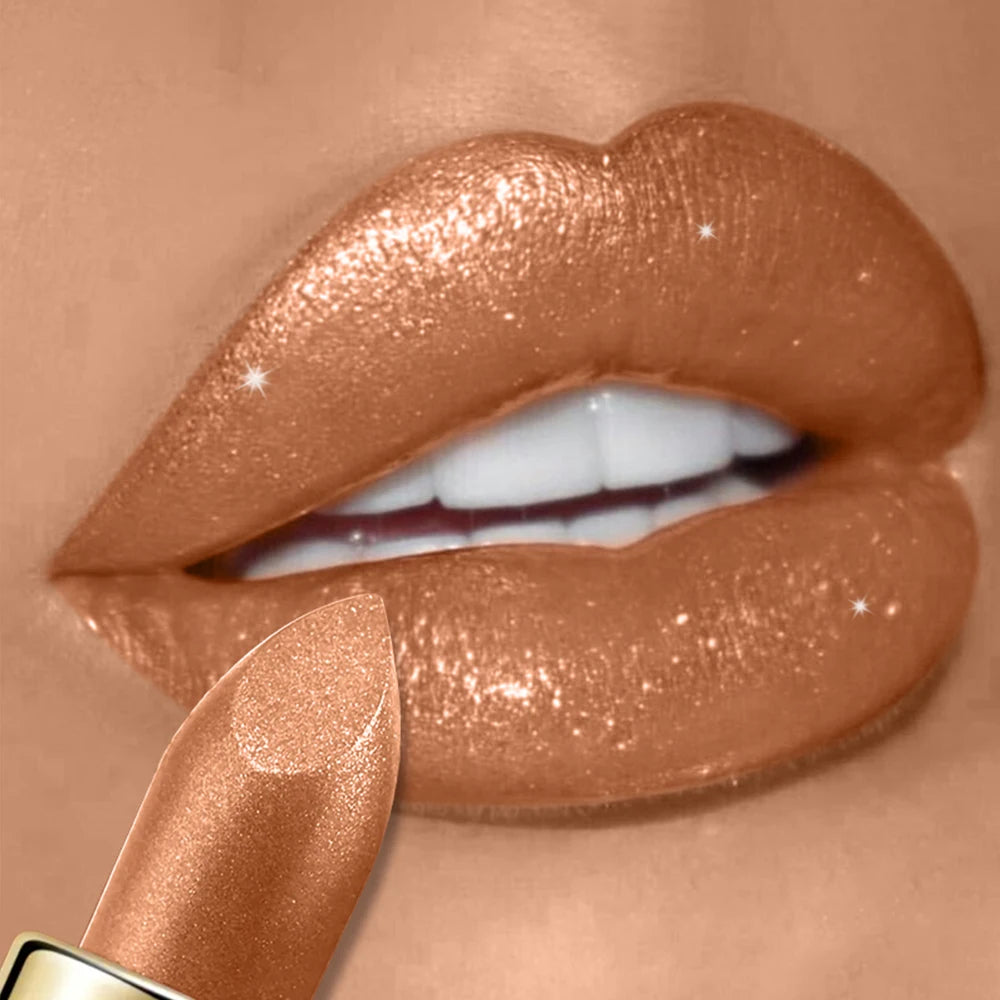 Diamond Shimmer Lipstick Lip Gloss High Pigmented Long Lasting 10 Colors Glitter Lipgloss Lips Makeup Cosmetics Sexy Make Up