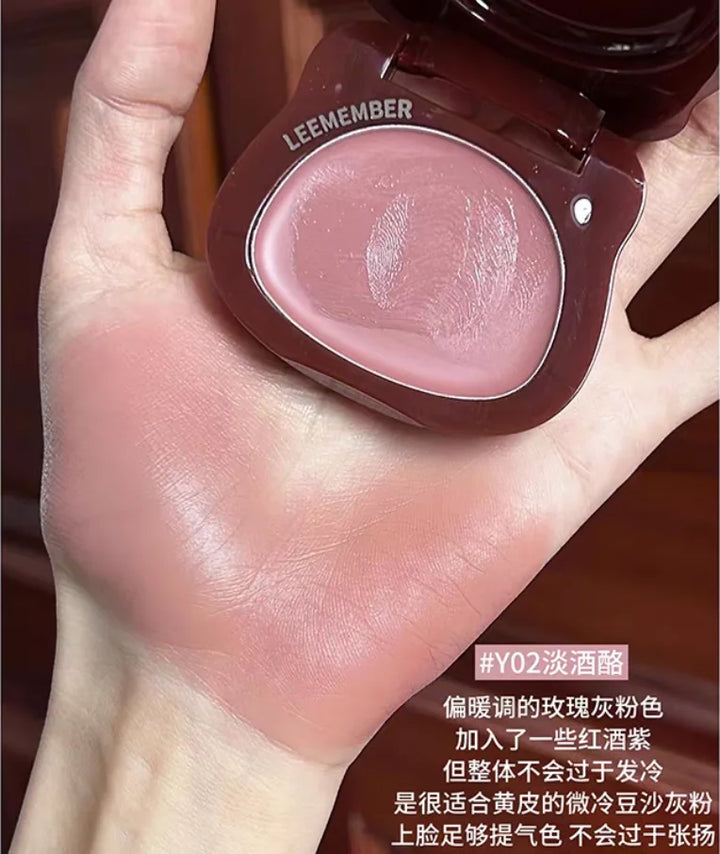 LEEMEMBER Satin Finish Multi Purpose Powder 5g Summer Edition Color Blush Monochrome Pearlescent Makeup Cosmetics