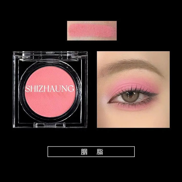 Monochrome Eyeshadow, Matte Color, High Saturation, High Color Rendering, White Fine Glitter, High-gloss Eye Makeup, Chameleon