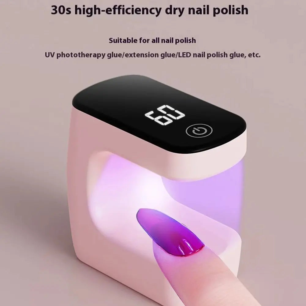 YIKOOLIN USB Mini Nail Dryer UV LED Light for Nails Curing All Nail Gel UV LED Nail Lamp for Home And Travel Use