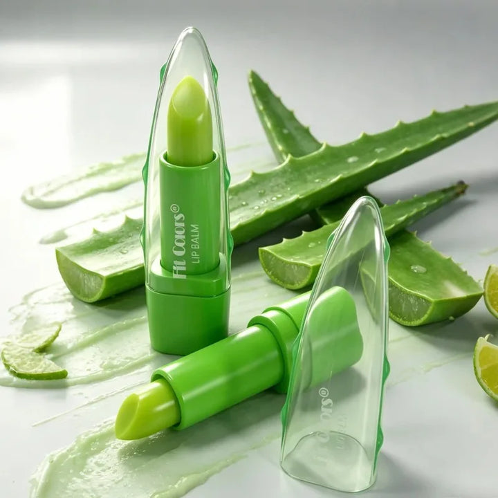 Aloe Vera Gel Lipstick Warming-Changing Waterproof Jelly Lip Balm Moisturizing Nourishing Lipstick Hydration Lips Care Cosmetics