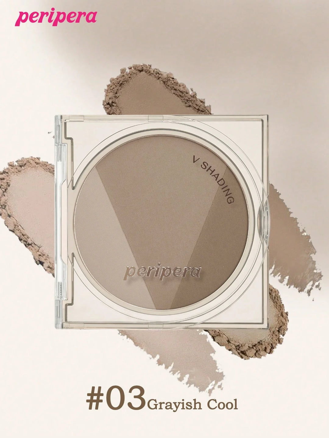 K-beauty V Shading Contour Matte Powder Palette, Light Smooth Velvet Texture Slimming Facial Nose, Natural Gradation Bronzer