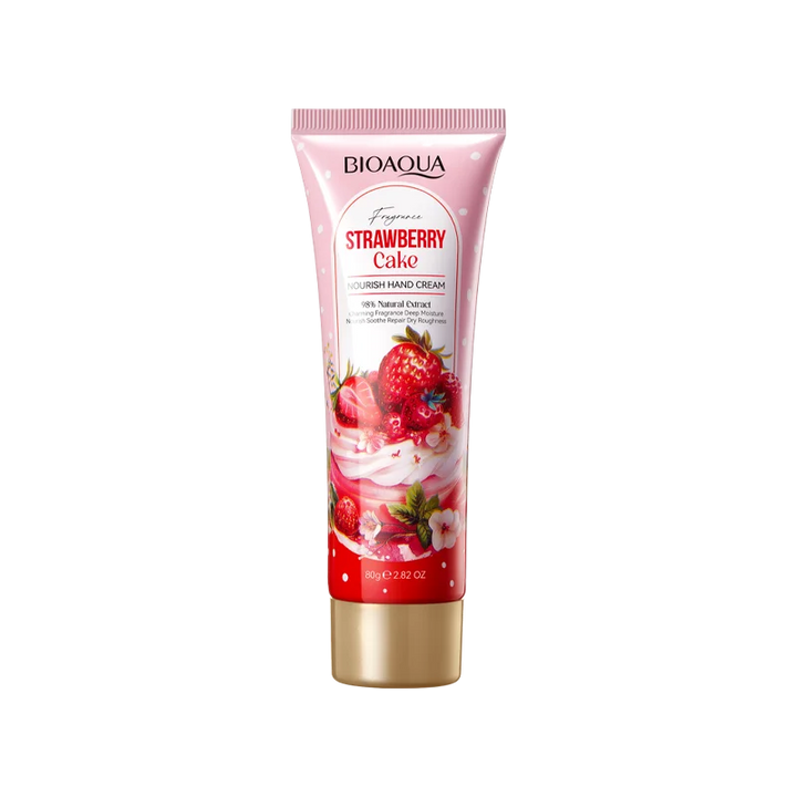 BIOAOUA Strawberry Cake Nourishing Hand Cream Deep Hydration Moisturizing Remove chapping Hand Cream Beauty Skincare