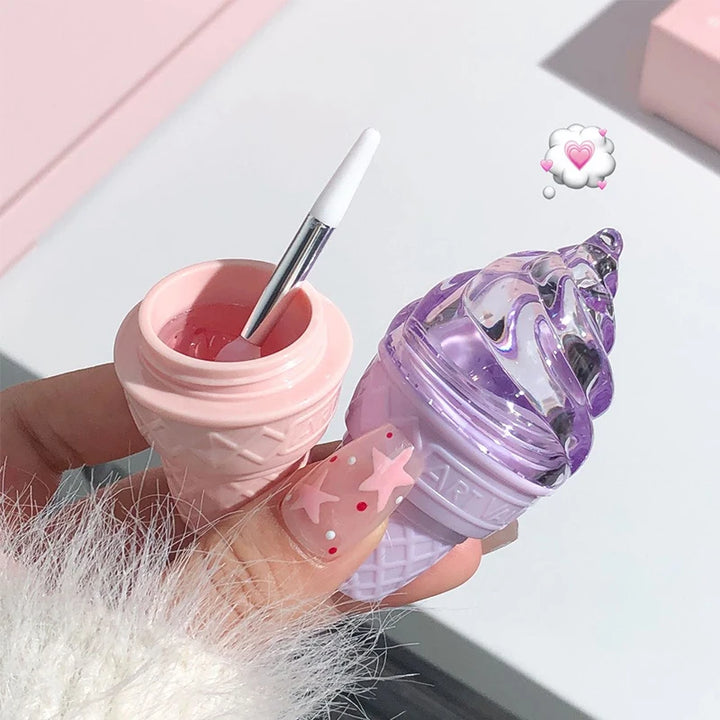 CACE icy lip balm moisturizing hydrating lip lines jelly lip glass lip gloss