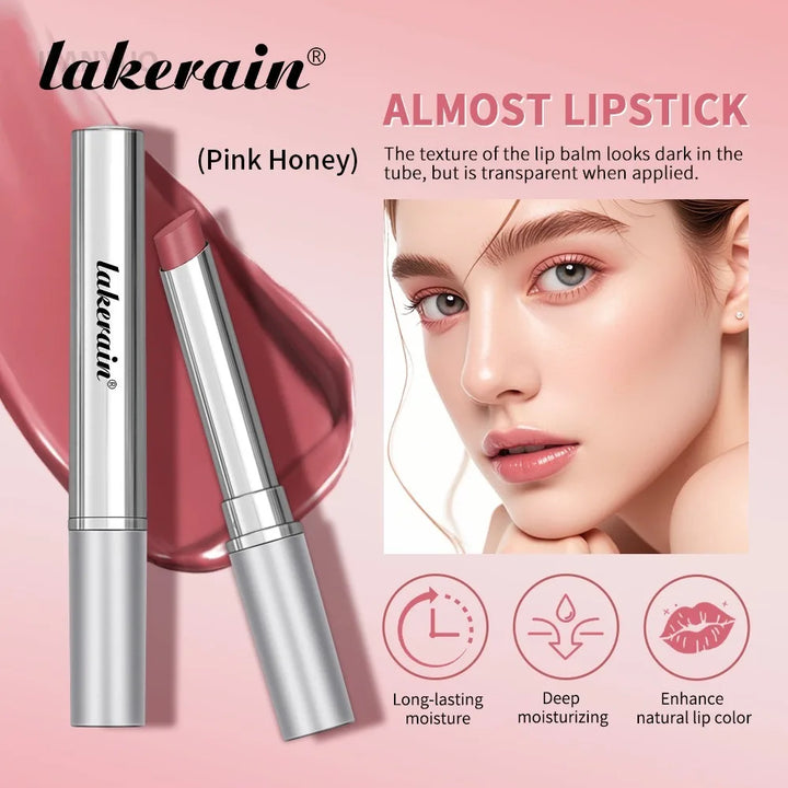 Vitamin E Pink Honey Lipstick Nourishing Moisturizing Tinted Lip Plumping Balm Smooth Enhancing Natural Color Lip Care Makeup