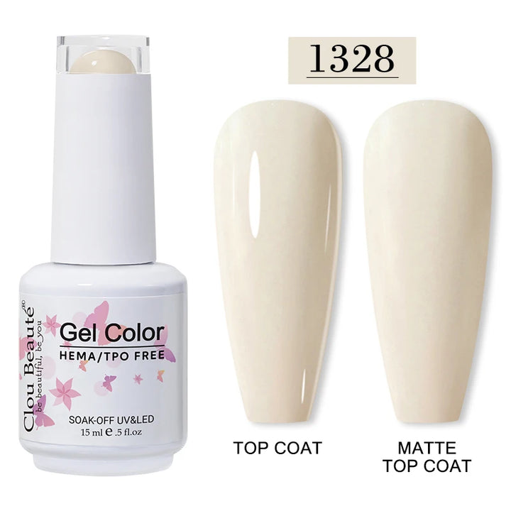Clou Beaute 15ml HEMA TPO FREE Gel Nail Polish Vernis Semi Permanent UV Nail Art Varnish Lakiery Hybrydowe Manicure Gel Polish