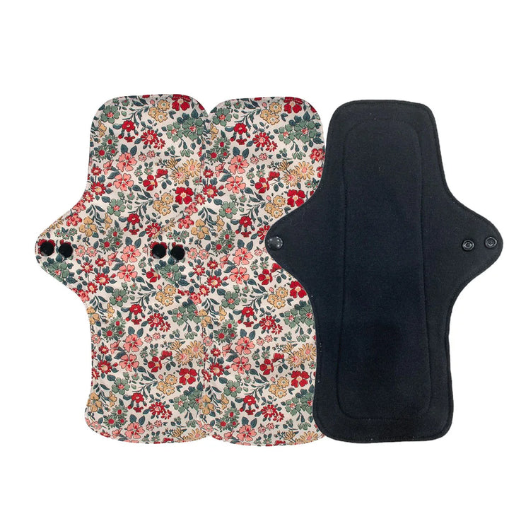 3PCS Washable Cotton Menstrual Pad Reusable Printed Maternal Sanitary Napkin Breathable Soft Care Pad 30cm 26cm 20cm to Choose
