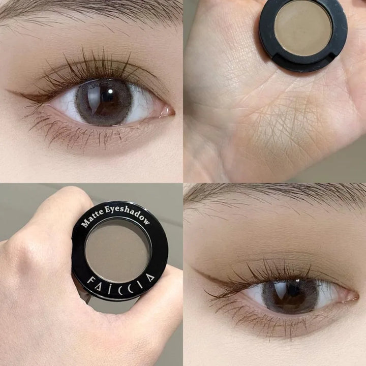 Eyeshadow Illuminator Matte White Highlighter Brighten Palette Lasting Shimmer Glitter Highly Pigmented Monochrome Eyes Makeup