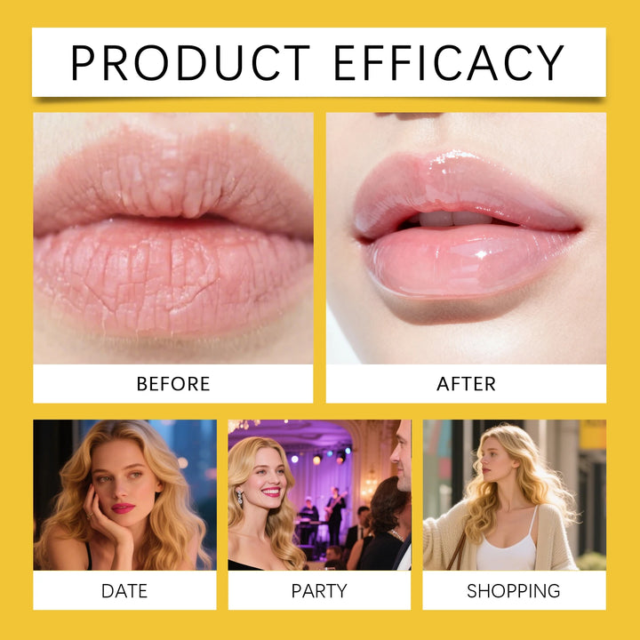 HOYGI Lip Balm Bee Venom Lipstick Soothing Repair Anti Dry Cracked Hyaluronic Acid Hydrating Nourishing Moisturizing Lip Care