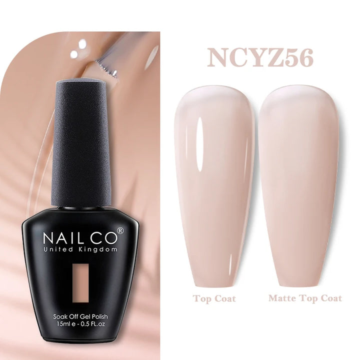 NAILCO 131Colors Vernis Semi Permanent UV Varnish Gel Nail Polish Nails Art Gel Manicure TOP BASE Varnish Hybrid