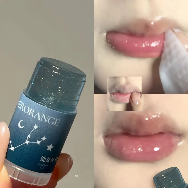 Herorange 12 Zodiac Lip Balm Set, Glitter Hydrating Gloss Oil, Moist Shiny Lip Tint Kit Daily Girly Lip Gift Pack