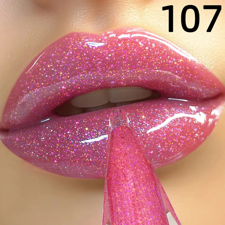 8 Colors Moisturizing Lip Gloss Shimmer Glitter Long Lasting Lip Oil Gloss Care the Lips Korean Makeup Gifts Pink Plumping Lips